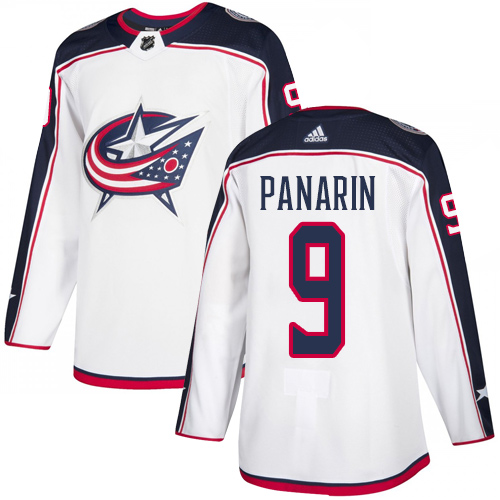 Adidas Blue Jackets #9 Artemi Panarin White Road Authentic Stitched Youth NHL Jersey